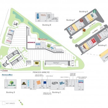 Landstown Commons plan - map of store locations