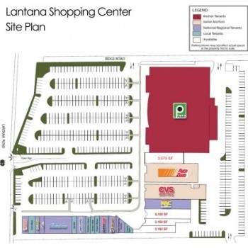 Lantana Shopping Center plan - map of store locations