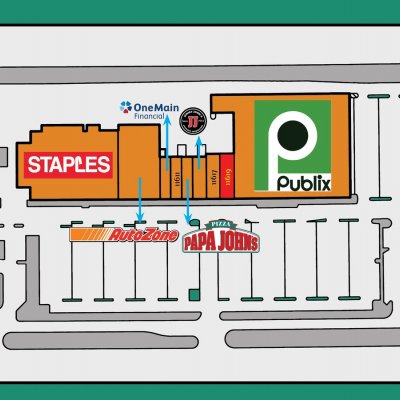 Largo Plaza plan - map of store locations