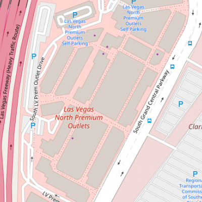 Las Vegas North Premium Outlets plan - map of store locations