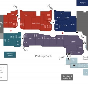 Laurel Park Place plan - map of store locations