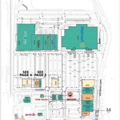Ledgewood Commons plan - map of store locations