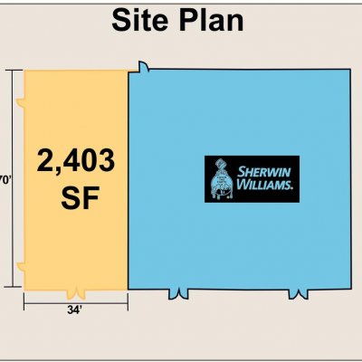 Ledgewood Strip Center plan - map of store locations