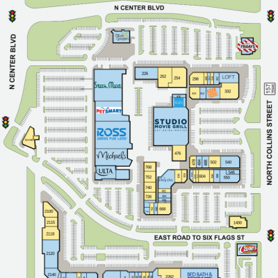Lincoln Square plan - map of store locations