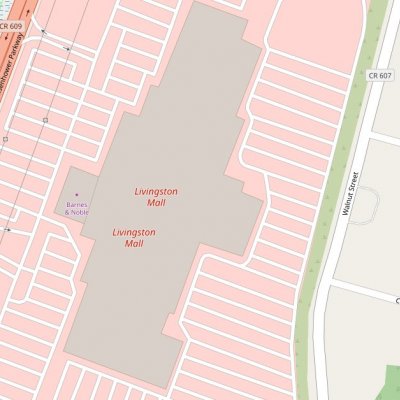 Livingston Mall plan - map of store locations
