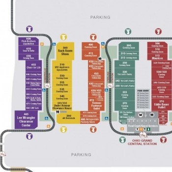 Lodi Station Outlets plan - map of store locations