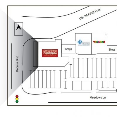 Loma Vista Shopping Center plan - map of store locations