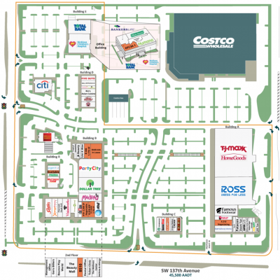 London Square plan - map of store locations