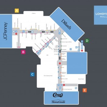 Longview Mall plan - map of store locations