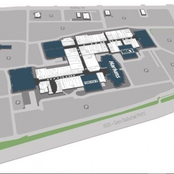Los Cerritos Center plan - map of store locations