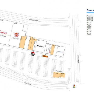Lynn Marketplace plan - map of store locations