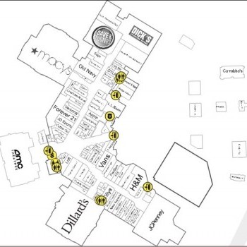 Lynnhaven Mall plan - map of store locations