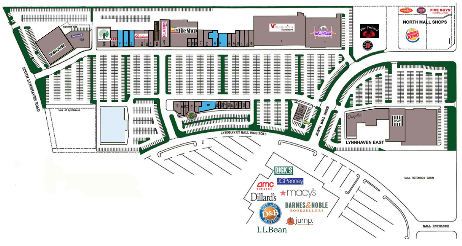 Lynnhaven North Shopping Center (50 stores) shopping in