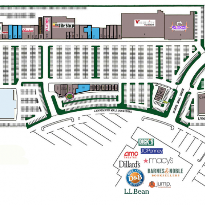 Lynnhaven North Shopping Center plan - map of store locations