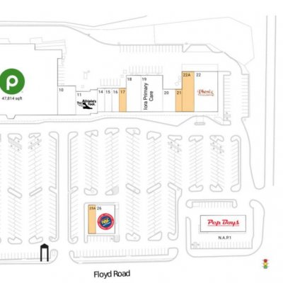 Mableton Walk plan - map of store locations