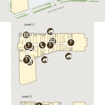 MacArthur Center plan - map of store locations