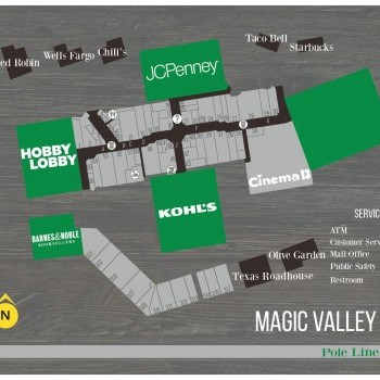 Magic Valley Mall plan - map of store locations