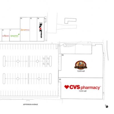 Mamaroneck Centre plan - map of store locations
