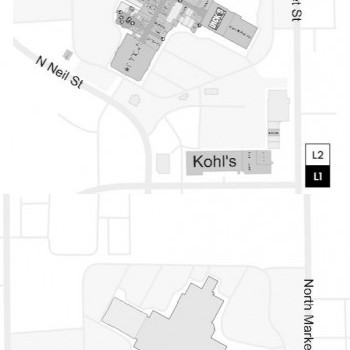 Market Place Shopping Center plan - map of store locations