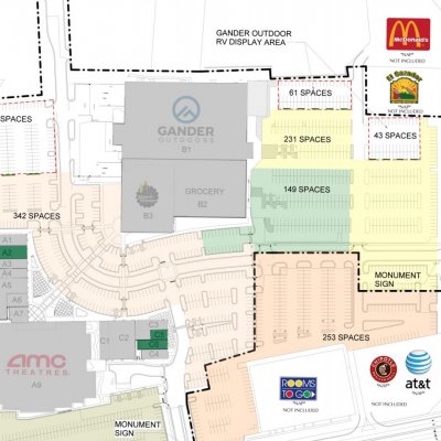 Marketfair Mall plan - map of store locations
