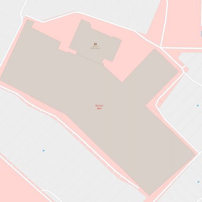 McCain Mall plan - map of store locations