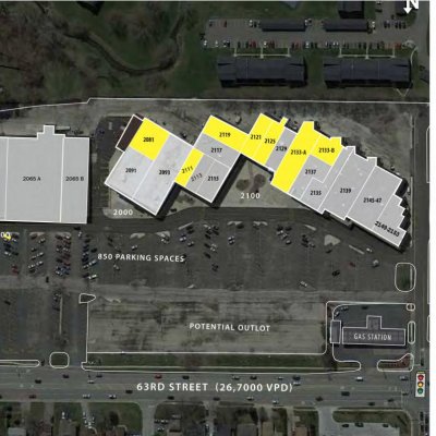 Meadowbrook Shopping Center plan - map of store locations