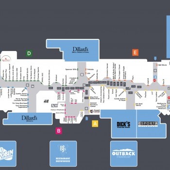 Melbourne Square plan - map of store locations