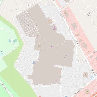 Menlo Park Mall plan - map of store locations