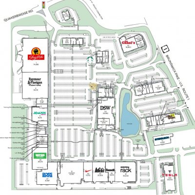 Mercer Mall plan - map of store locations