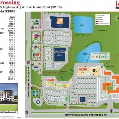 Merchants Crossing plan - map of store locations