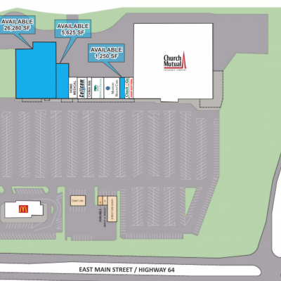 Merrill Ridge Plaza plan - map of store locations