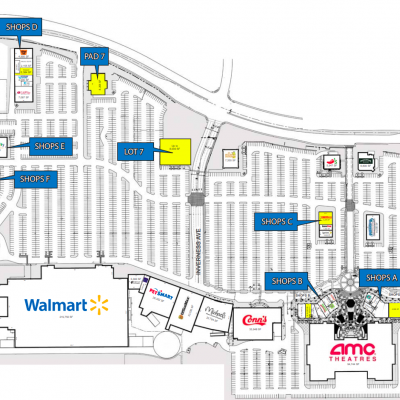 Mesa Grand Shopping Center plan - map of store locations