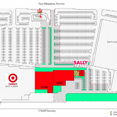 Mesa Pavilions South plan - map of store locations