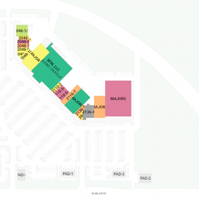 Mesa Shores plan - map of store locations