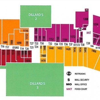 Mesilla Valley Mall plan - map of store locations