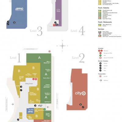 Metreon plan - map of store locations