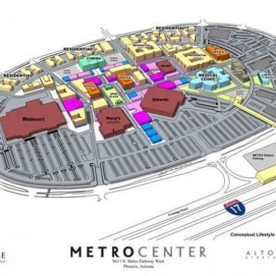 Metrocenter Mall plan - map of store locations