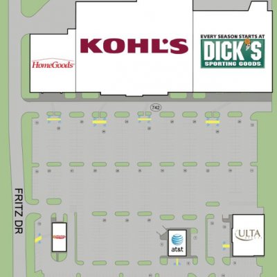 Midtowne Park plan - map of store locations