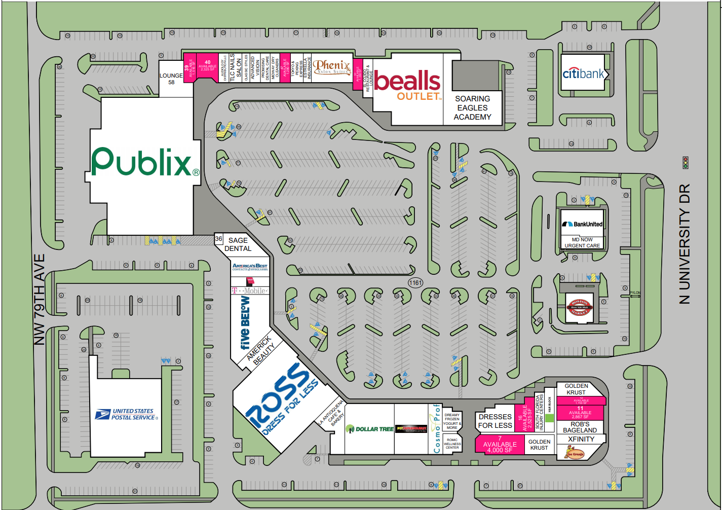 Midway Plaza (39 stores) shopping in Tamarac, Florida FL FL 33321