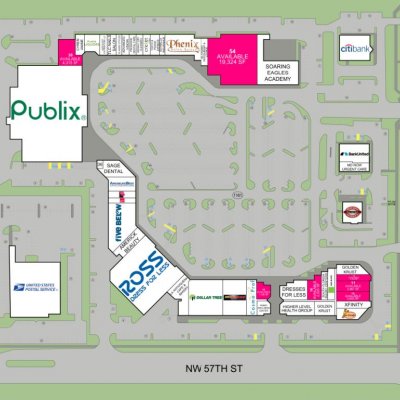 Midway Plaza plan - map of store locations