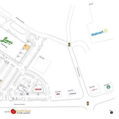 Milestone Plaza plan - map of store locations