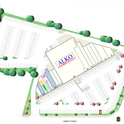 Milford Mill Shopping Center plan - map of store locations