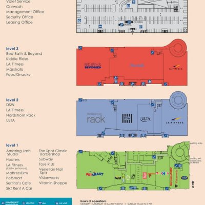 Miracle Marketplace plan - map of store locations