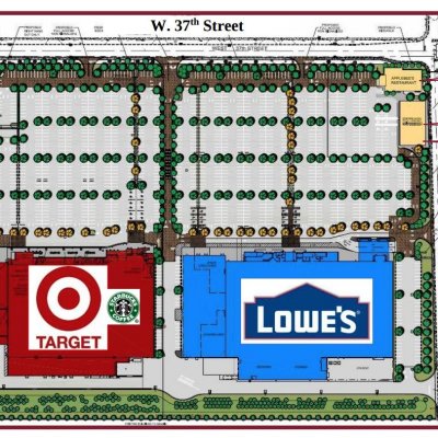 Miracle Mile Shopping Center (Speedway Center) plan - map of store locations