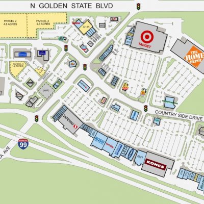 Monte Vista Crossings plan - map of store locations