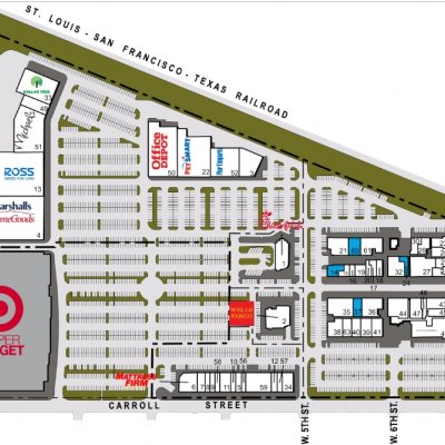 Montgomery Plaza plan - map of store locations
