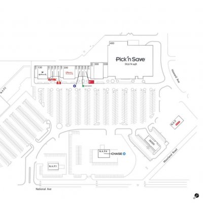 Morris Hills Shopping Center plan - map of store locations