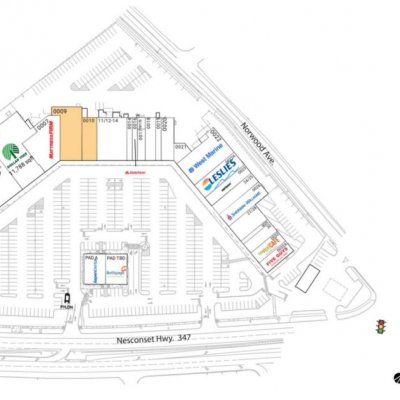 Nesconset Shopping Center plan - map of store locations