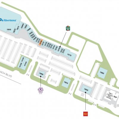 Newland Center plan - map of store locations