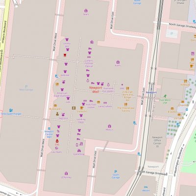 Newport Centre plan - map of store locations